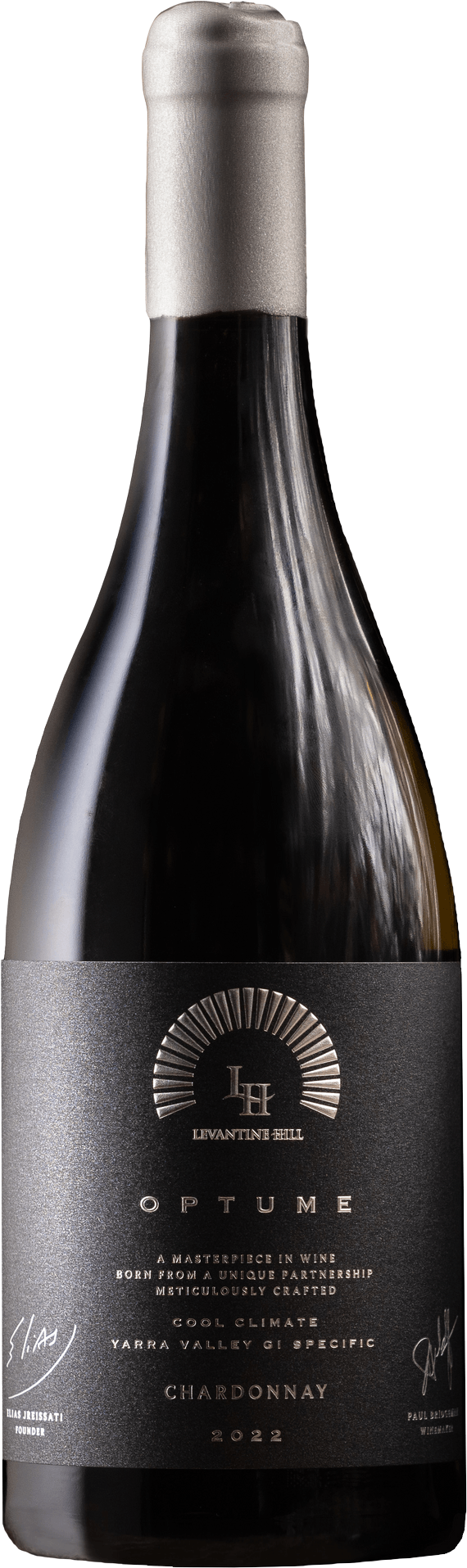 Levantine Hill Optume Chardonnay 2022 bottle — Yarra Valley